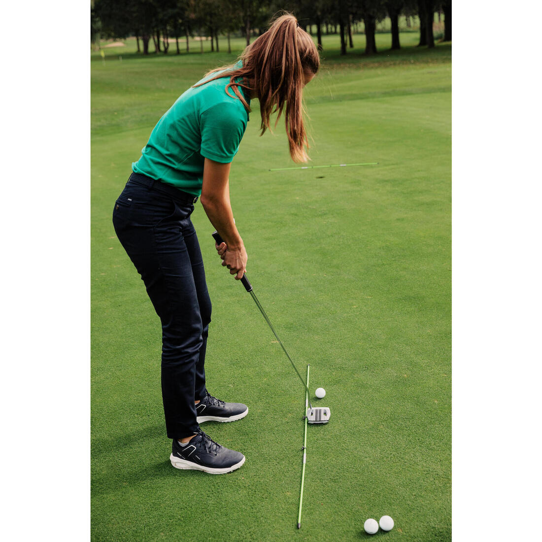 Baguettes d'alignement golf x2  - INESIS jaune