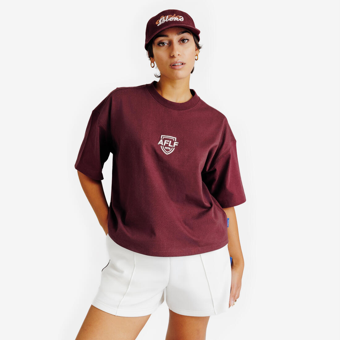 T-shirt crop graphique femme, Heritage