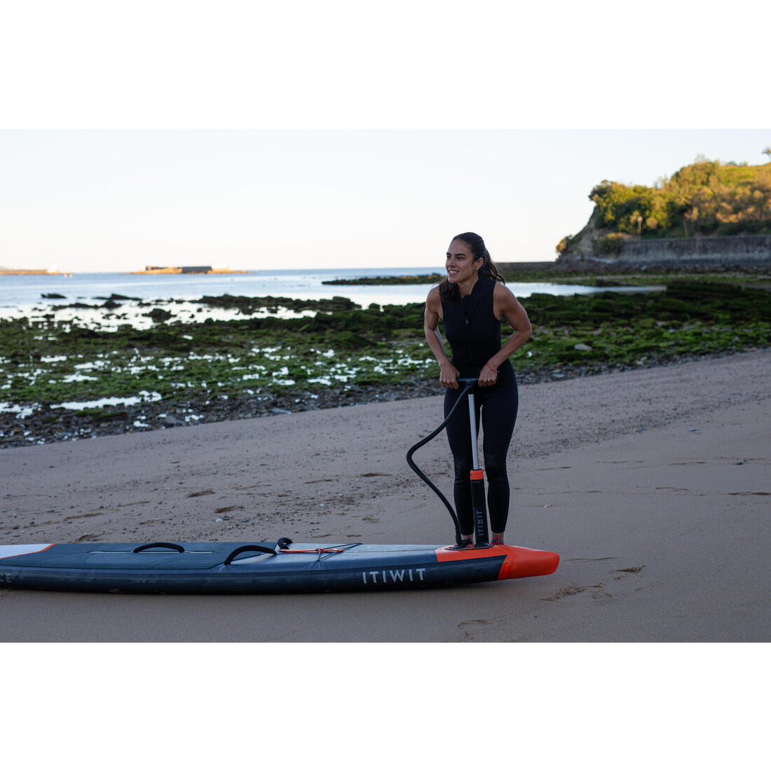Pompe facile Stand up paddle et kayak double action haute pression 0-20PSI