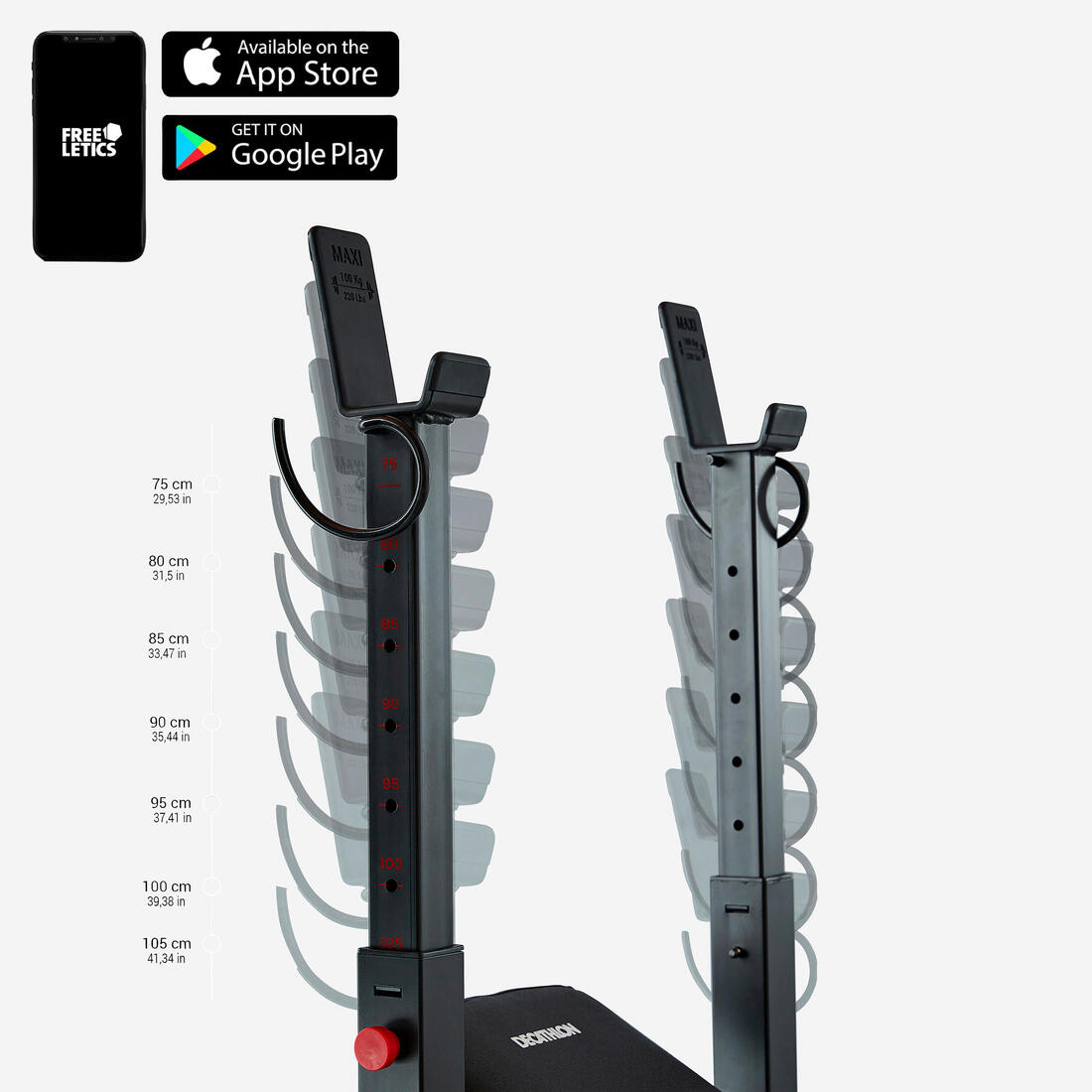 Banc de musculation avec chandelles pliables, inclinable - bench press fold