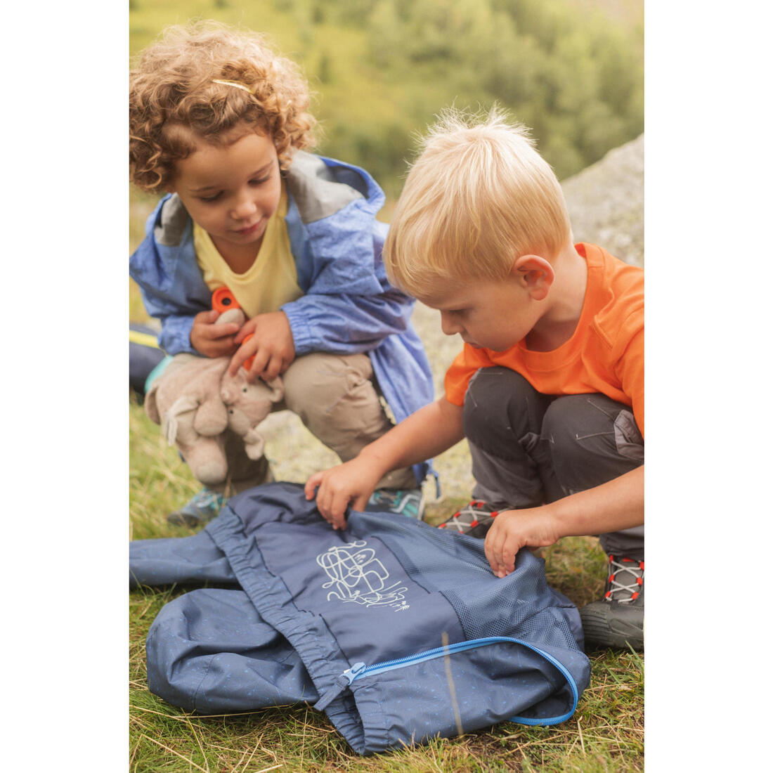 Veste imperméable de randonnée enfant - MH500 KID - 2-6 ANS
