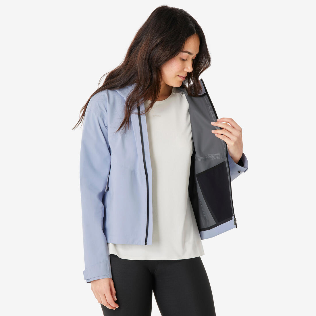 Veste de randonnée imperméable femme, MH100