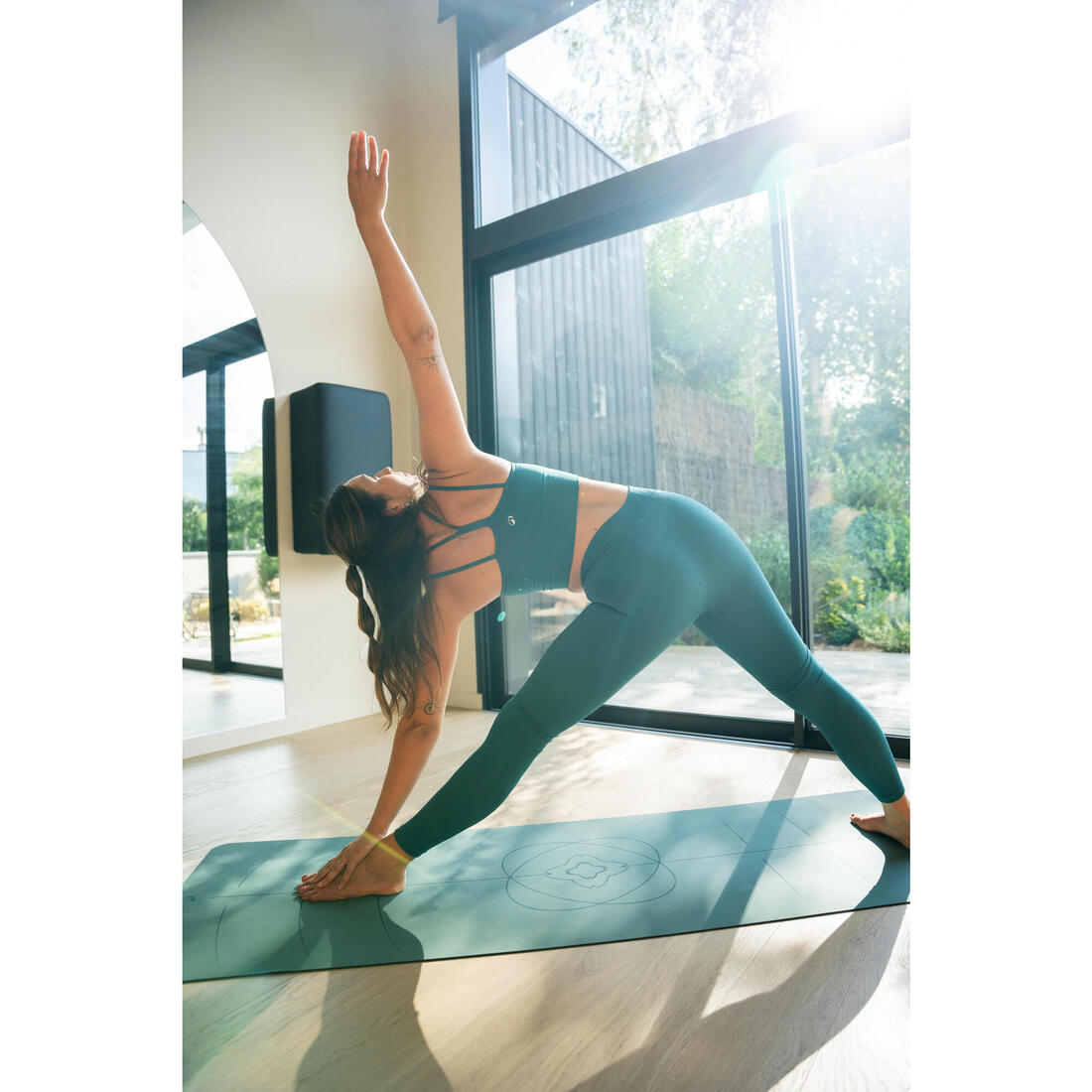 Legging long yoga effet seconde peau taille haute