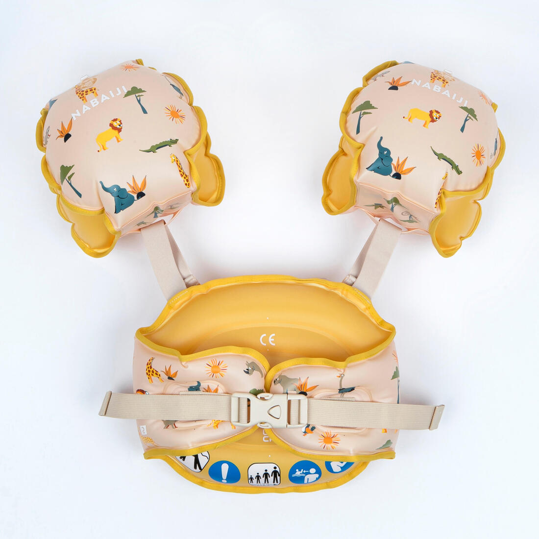 Brassards De Piscine Evolutif Enfant - Tiswim print savane