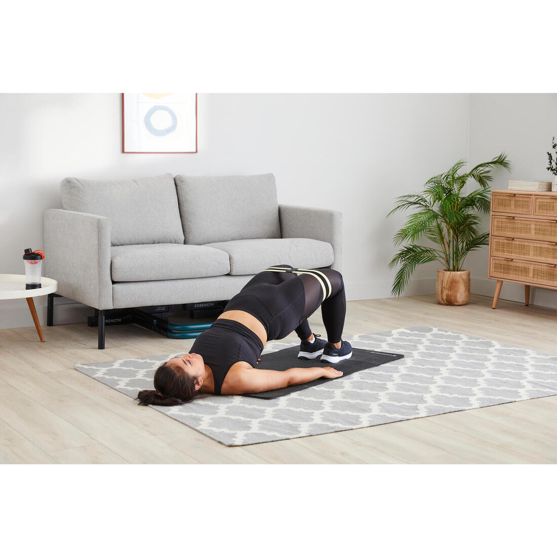 ÉLASTIQUE GLUTE BAND MUSCULATION FESSIERS 14KG GRAND connecté