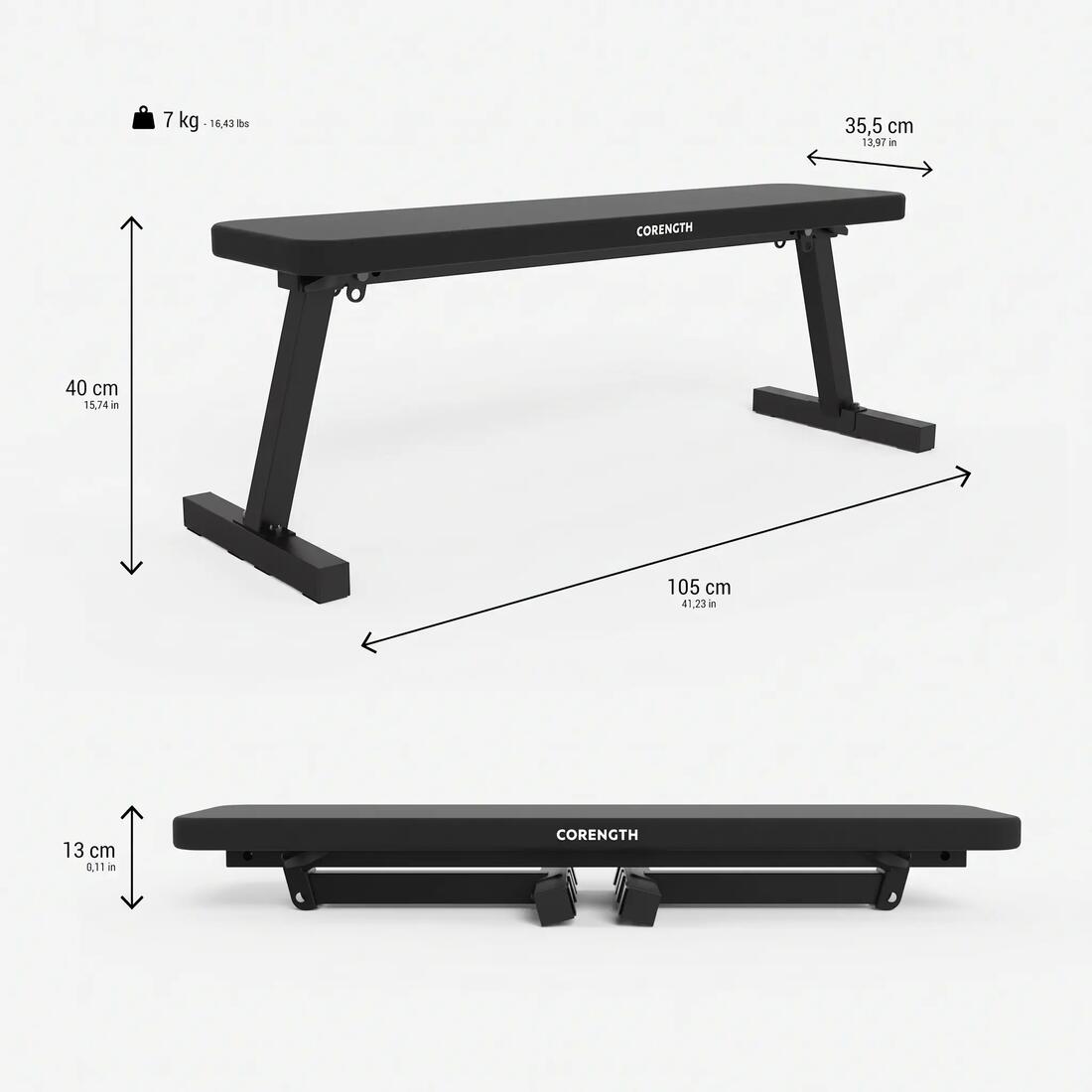 Banc de musculation pliable - bench 100