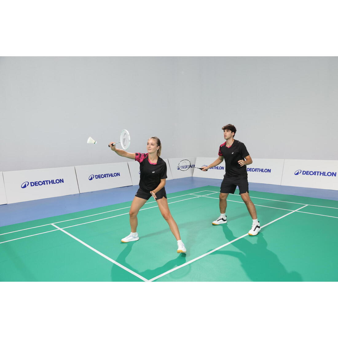 Lot de Raquette de Badminton Adulte BR Sensation 500 - Noir/Blanc