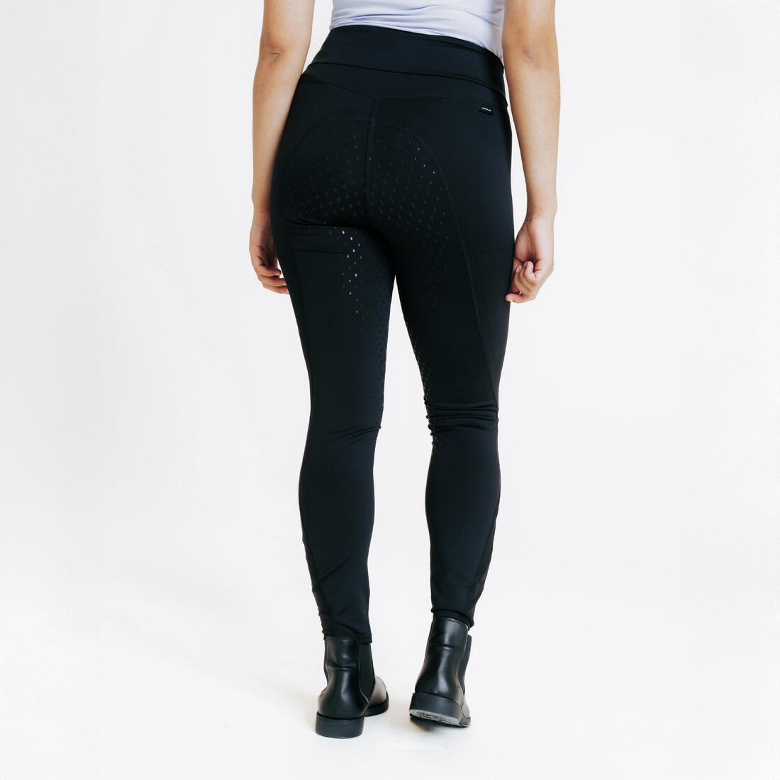 Legging équitation full grip Femme - 500 marine