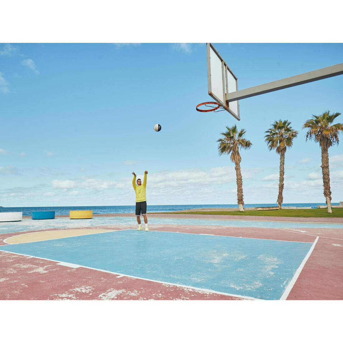 Ballon de basket adulte bt500 grip taille 7
