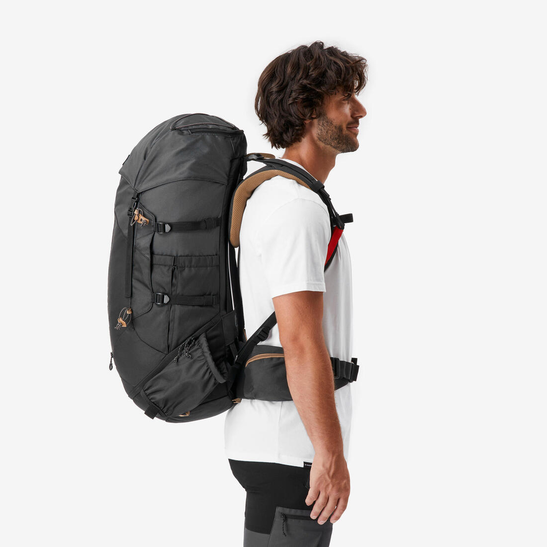Sac à dos de trekking homme 50 l - mt100 easyfit