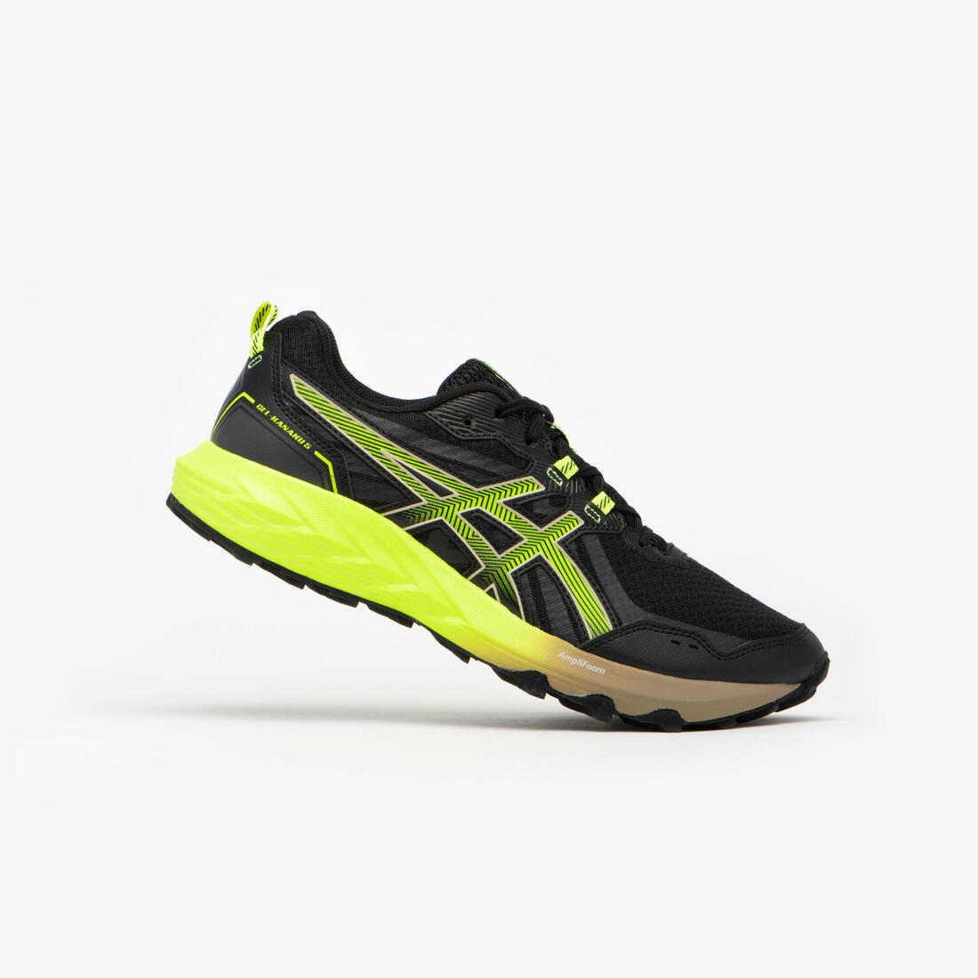 CHAUSSURES DE TRAIL RUNNING HOMME ASICS - GEL-KANAKU 5 NOIR JAUNE – noir
