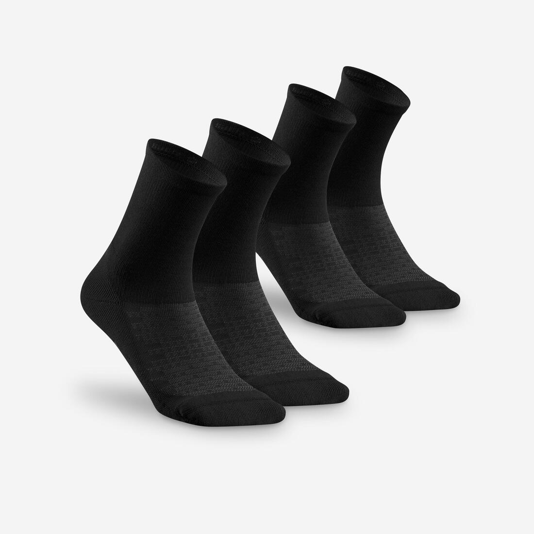Chaussette Hike 100 High  - Gris et - Lot de 2 paires