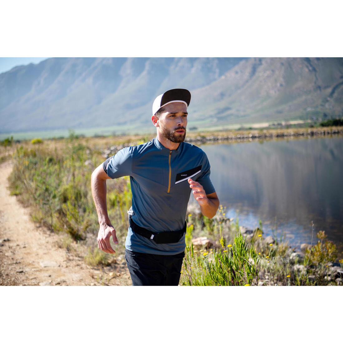 Casquette running trail Homme Femme - KIPRUN Modulable Saharienne noir