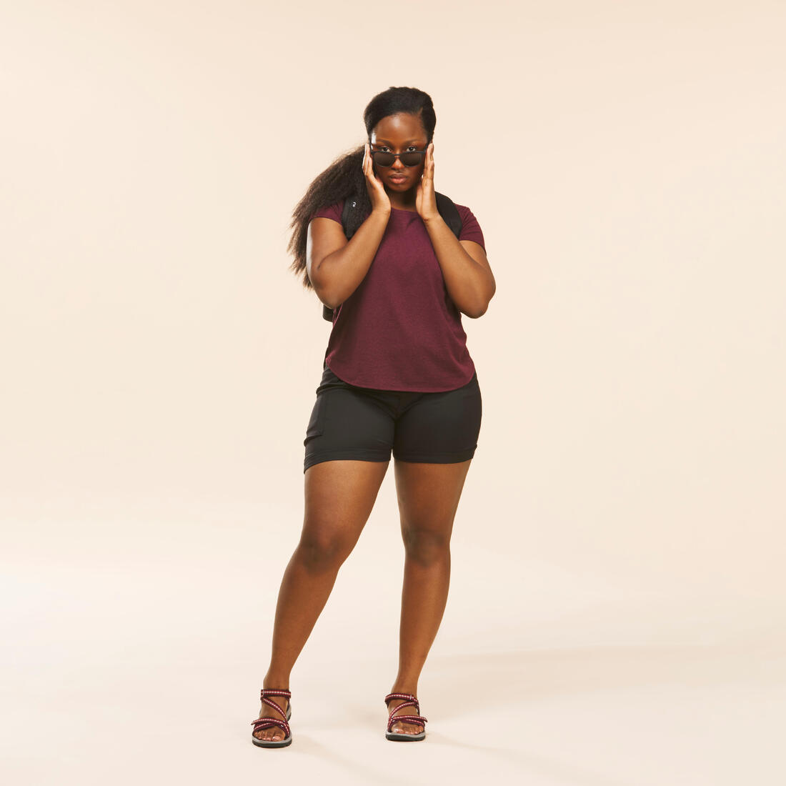 Short de randonnée femme, NH500 Regular