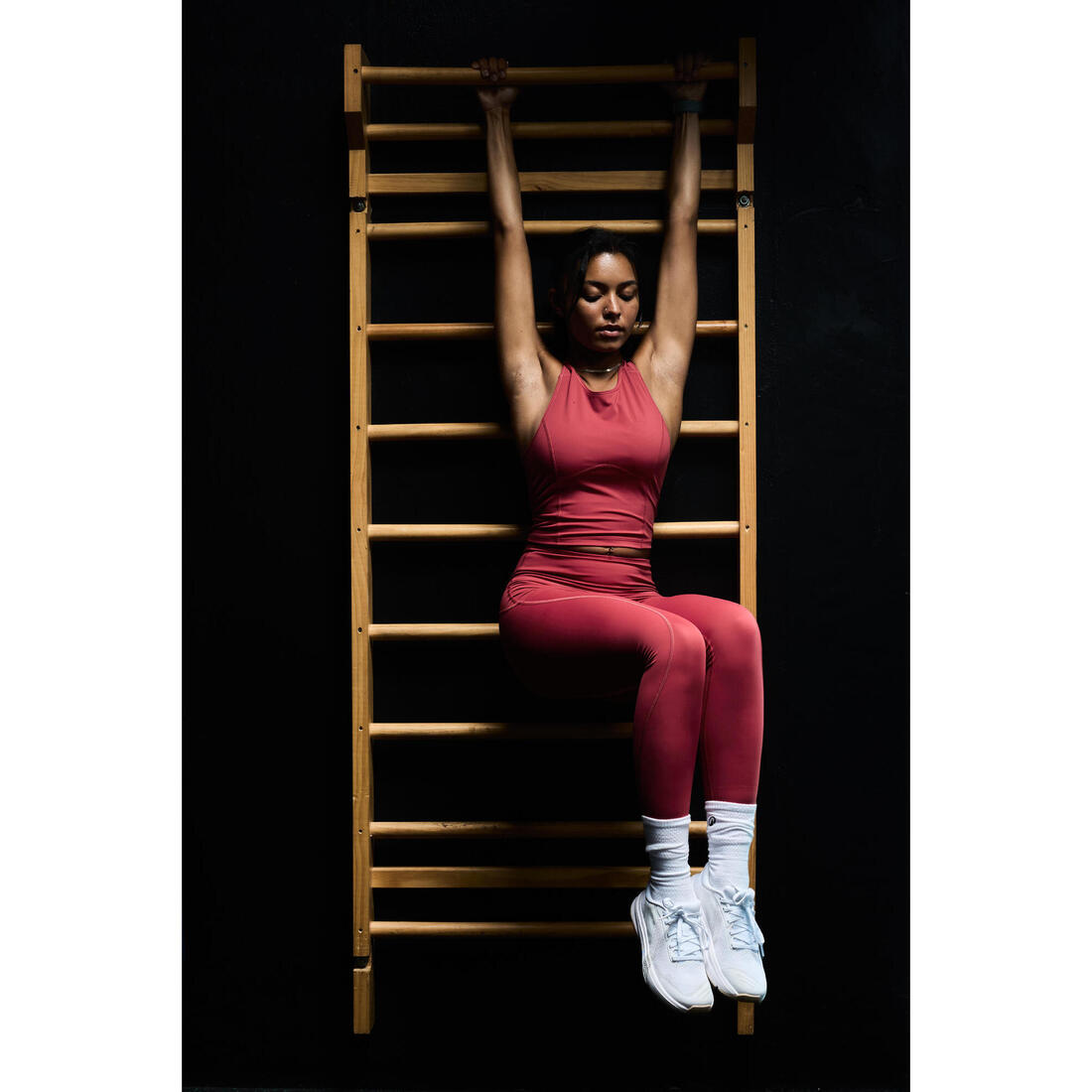 Legging de sport taille haute gainant femme foncé