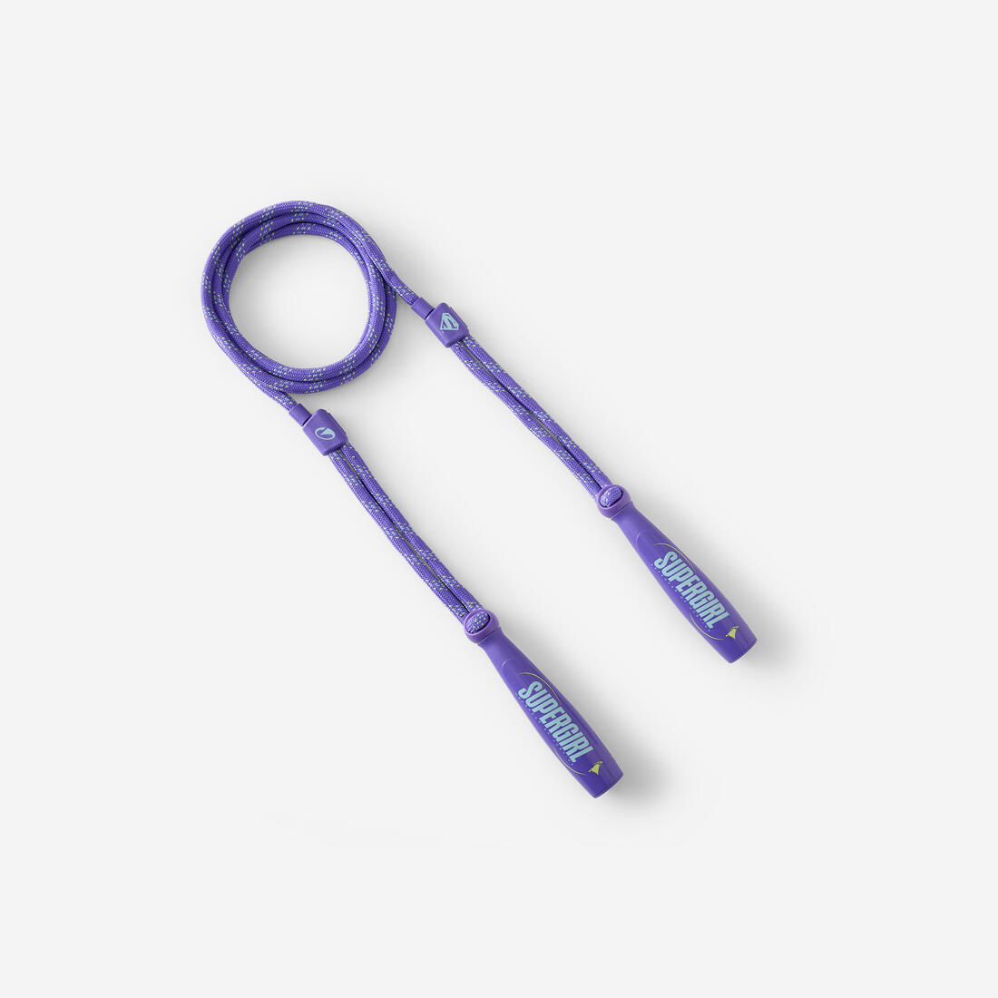 Corde à sauter réglable Superman pour enfant, bleu rouge et