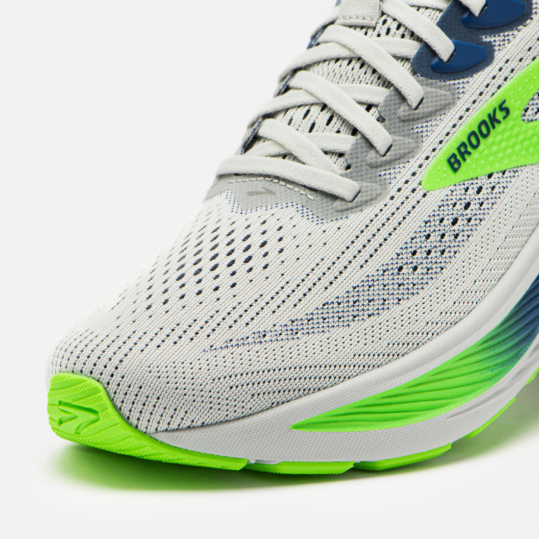 Chaussure de running Homme, Brooks Ghost 17 gris et vert