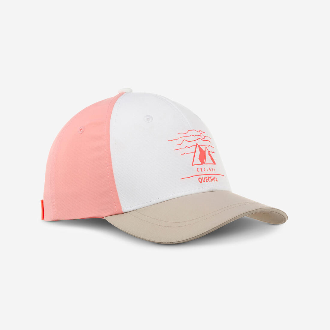 Casquette enfant 7-15 ans, MH100 noire – blanc coton