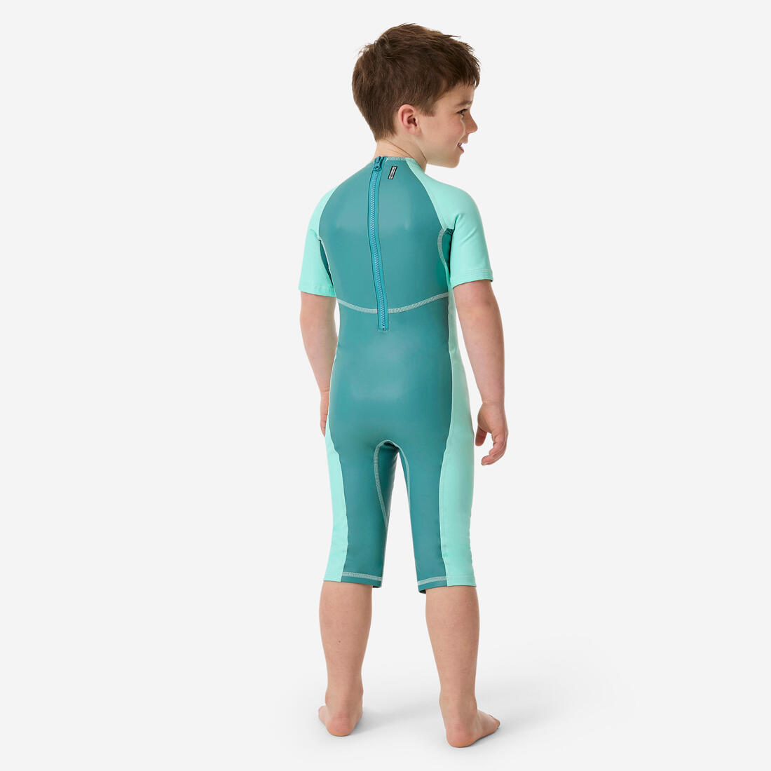 Combinaison anti UV bébé kloupi bleu et vert imprimé PANDA