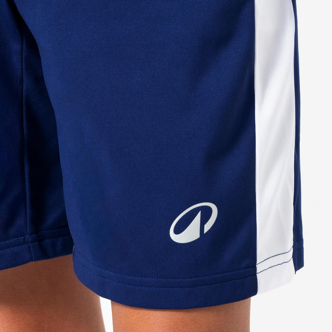 Short de basket enfant, SH100 bleu foncé