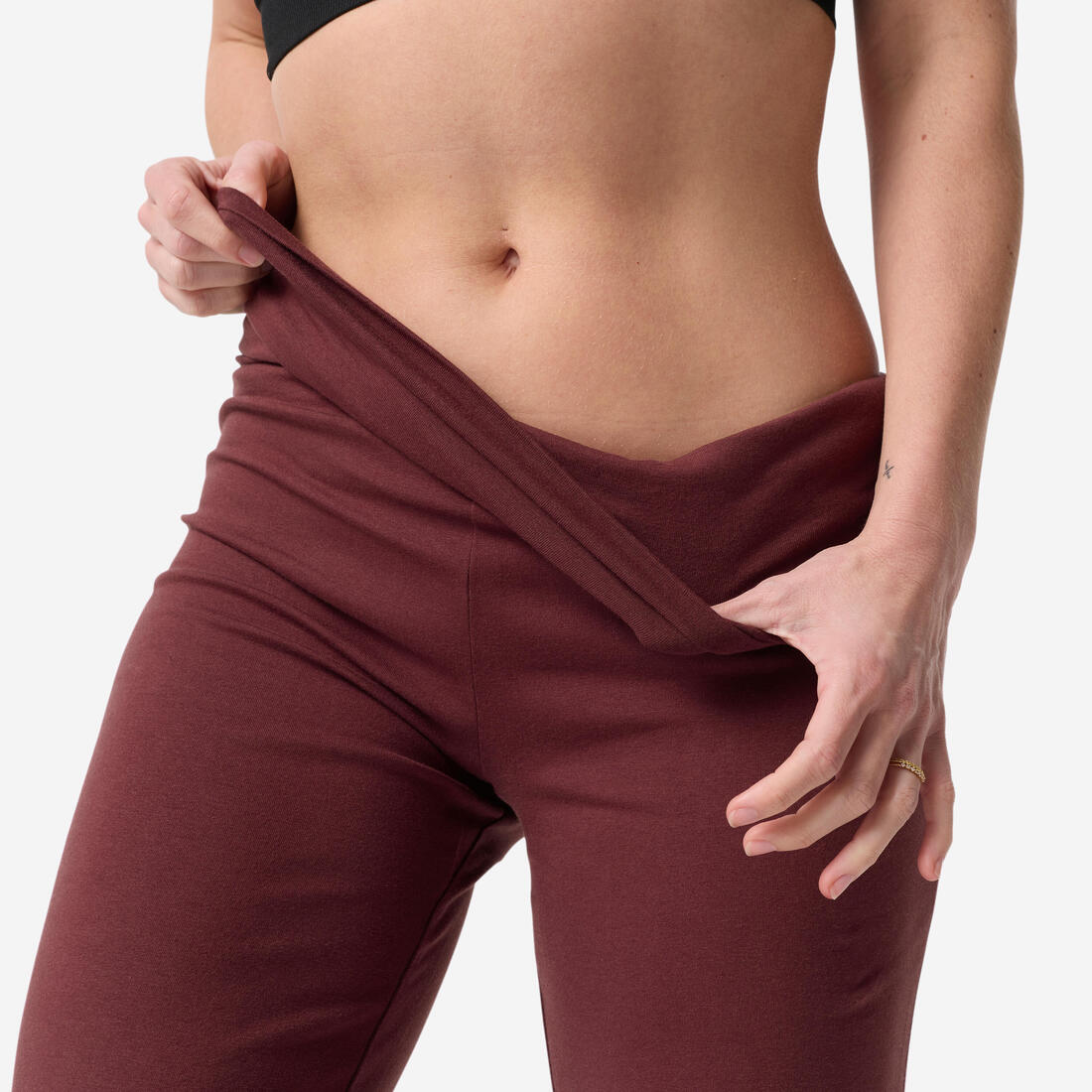 Pantalon de yoga coton  doux taille haute femme