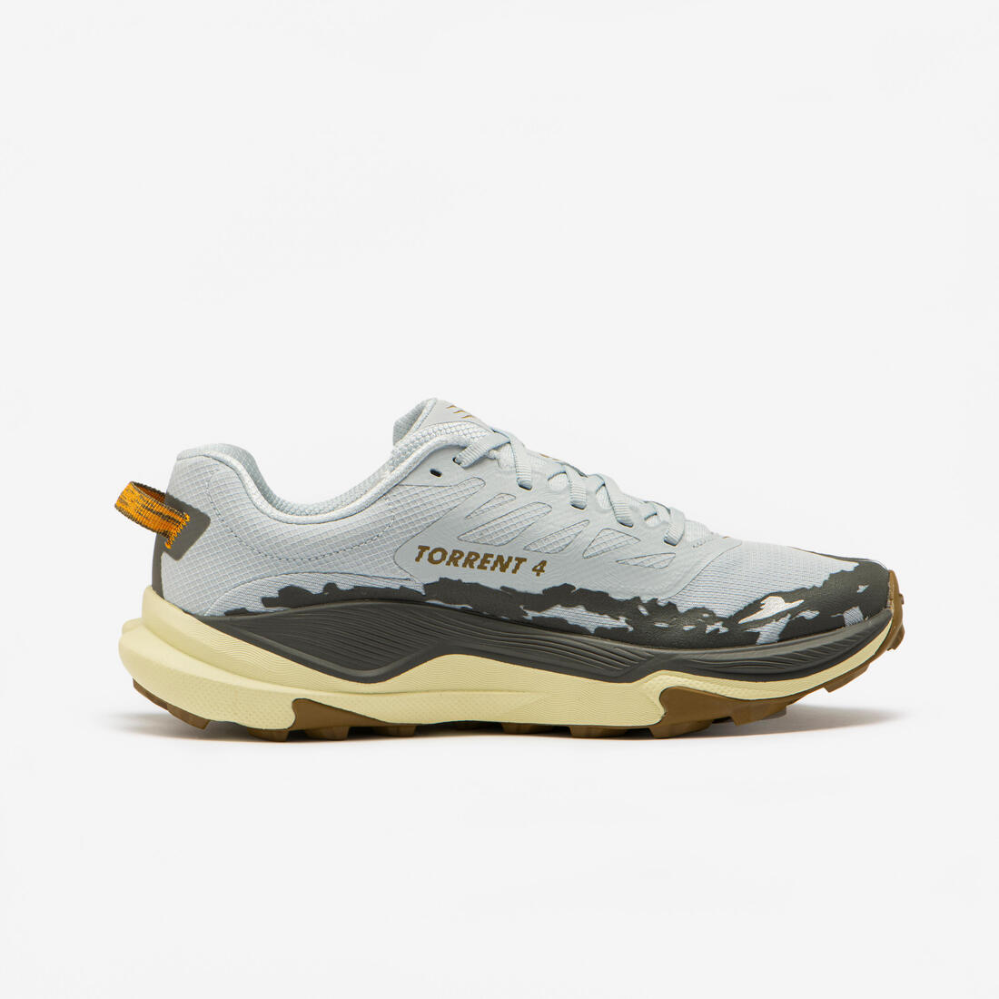 Chaussures de running trail homme, Hoka Torrent 4, bleu et jaune
