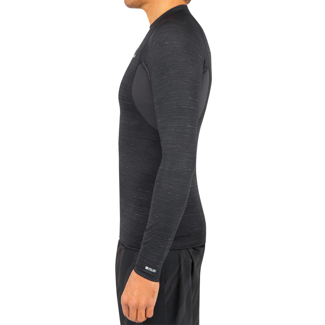 Tee Shirt anti UV surf top 900 manches longues homme noir