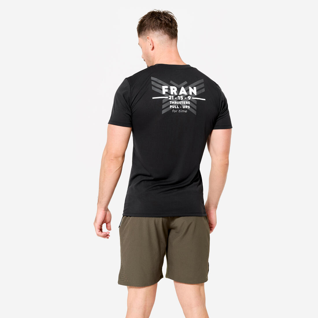 T-shirt de cross training slim respirant homme