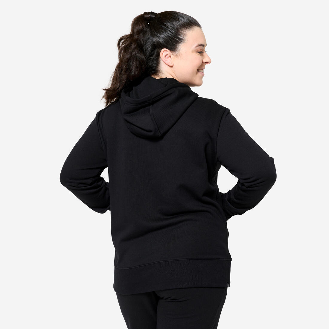 Sweat à capuche en coton fitness femme