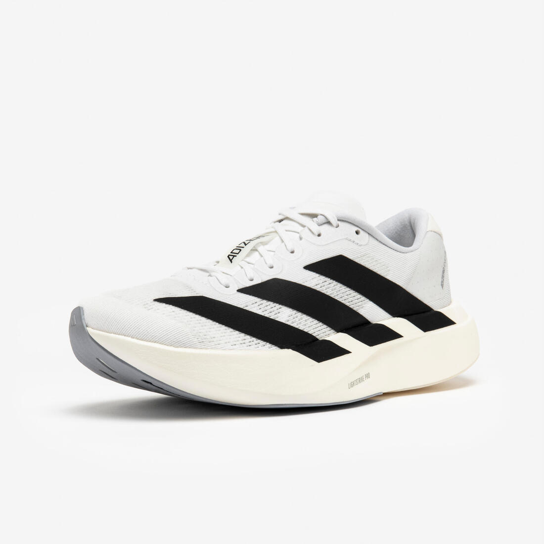Chaussures running femme, adidas Adizero Evo SL noires et blanches