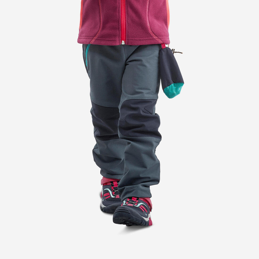 Pantalon softshell de randonnée enfant 2-6 ans, MH900 – bleu ouragan