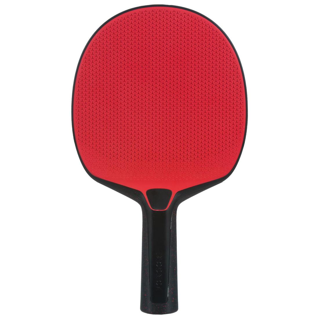 RAQUETTE DE PING PONG RÉSISTANTE PPR 130 O NOIRE ROUGE