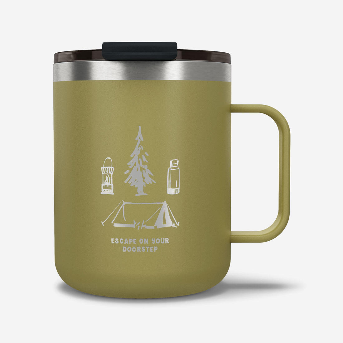 Mug 900 isotherme 0,35L en inox, pour le camping, la randonnée/trekking