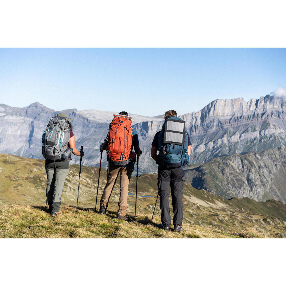 Sac à dos de trekking femme 55+10 l - mt500 air