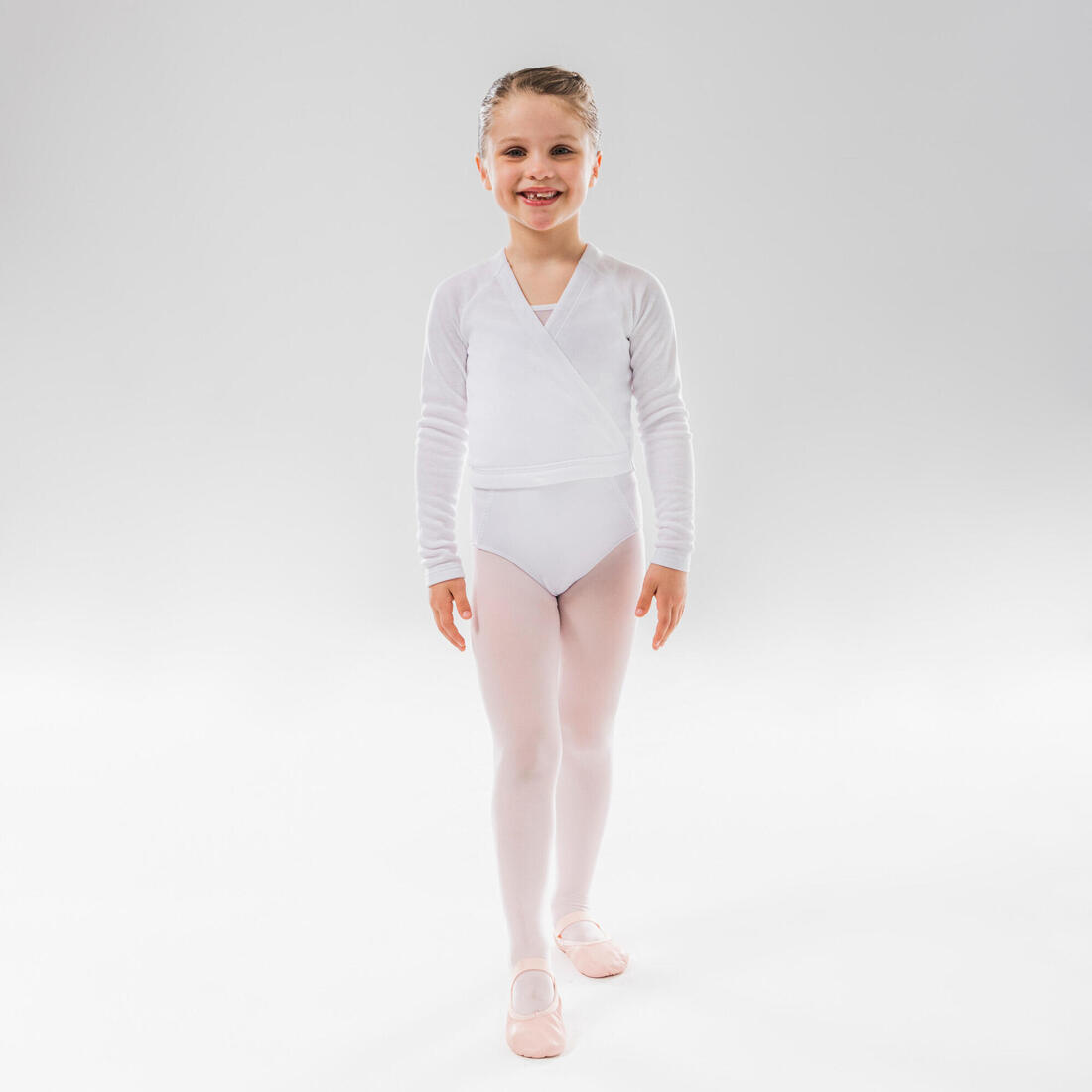 Cache coeur danse classique noir fille – blanc ultra