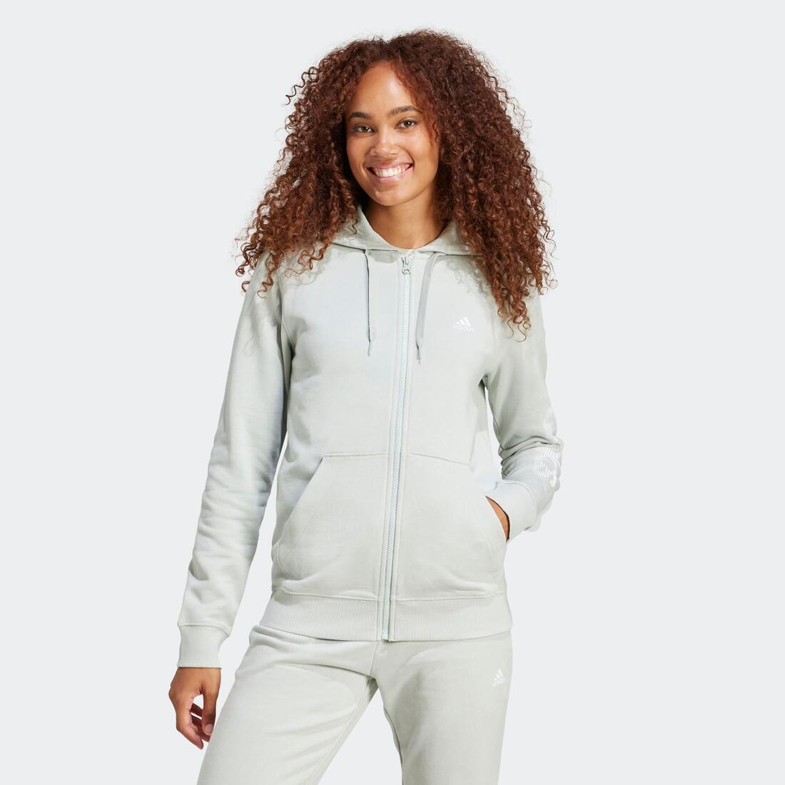 Sweat zippé imprimé Adidas femme
