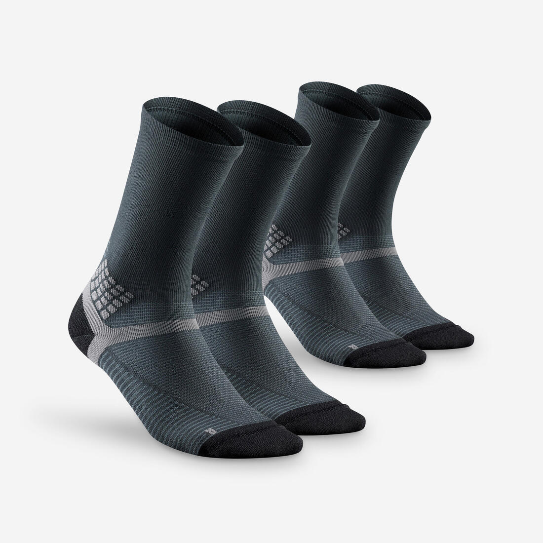 Chaussettes de randonnée hautes (2 paires) adulte, Hike 500