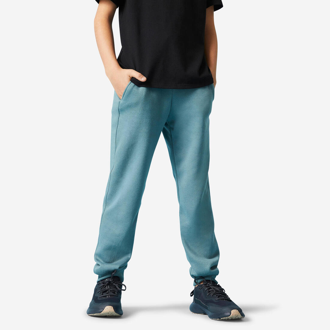 Pantalon de jogging chaud enfant – vert cendré