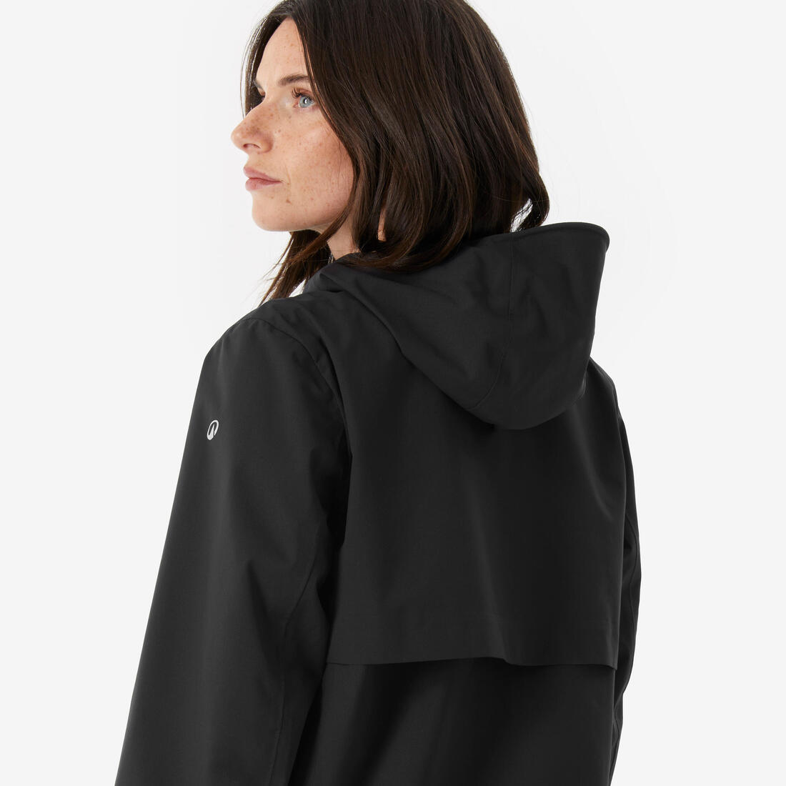 Veste de randonnée imperméable légère longue femme, MH100