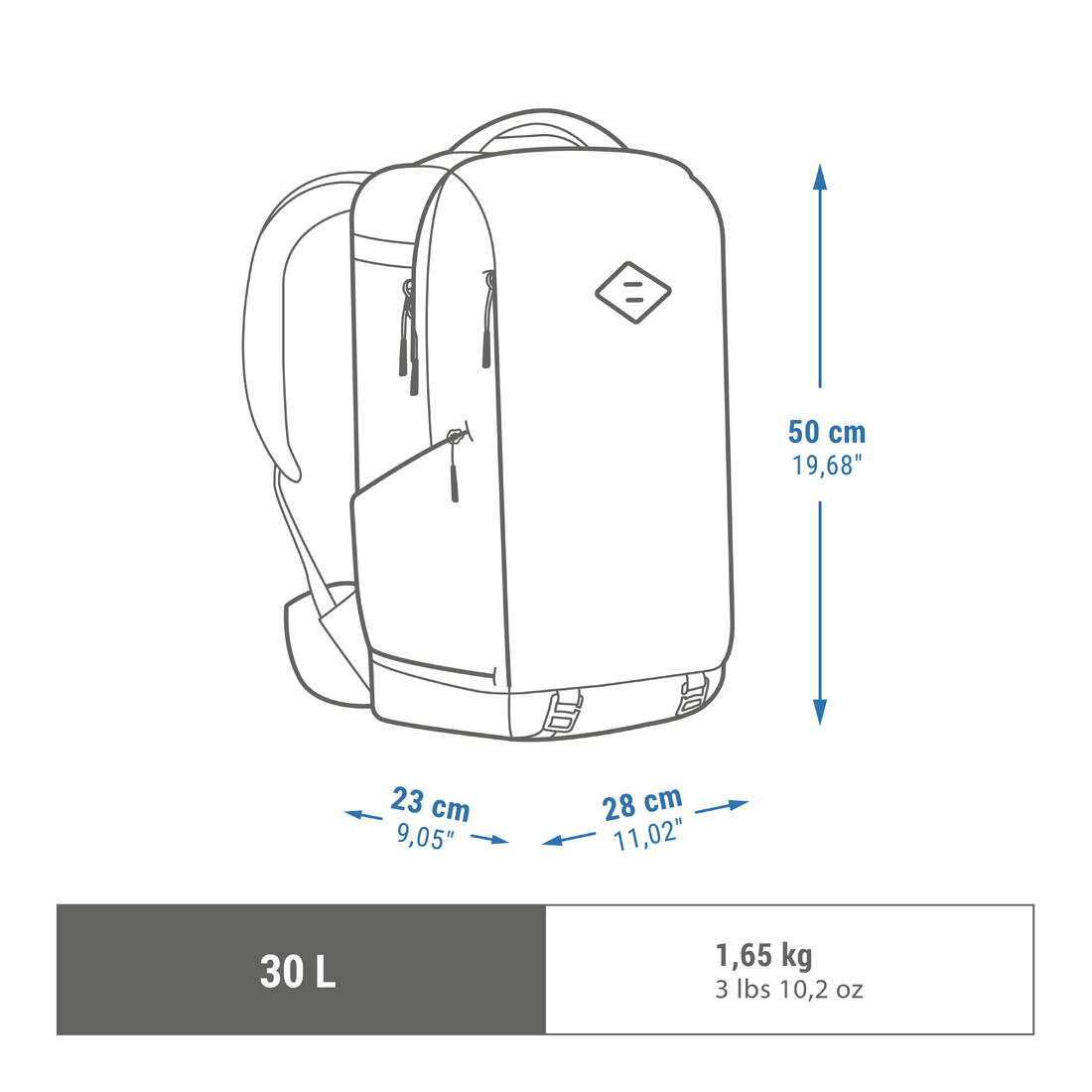 Sac à dos appareil photo randonnée 30l - nh explorer 900 focus