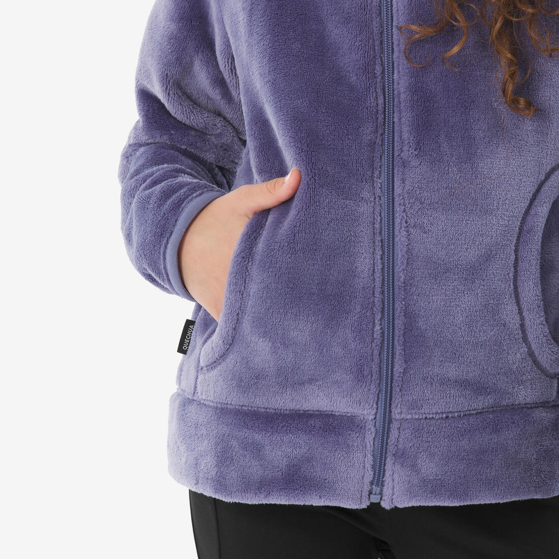 Veste polaire chaude de randonnée enfant 7-15 ans, NH500 zip