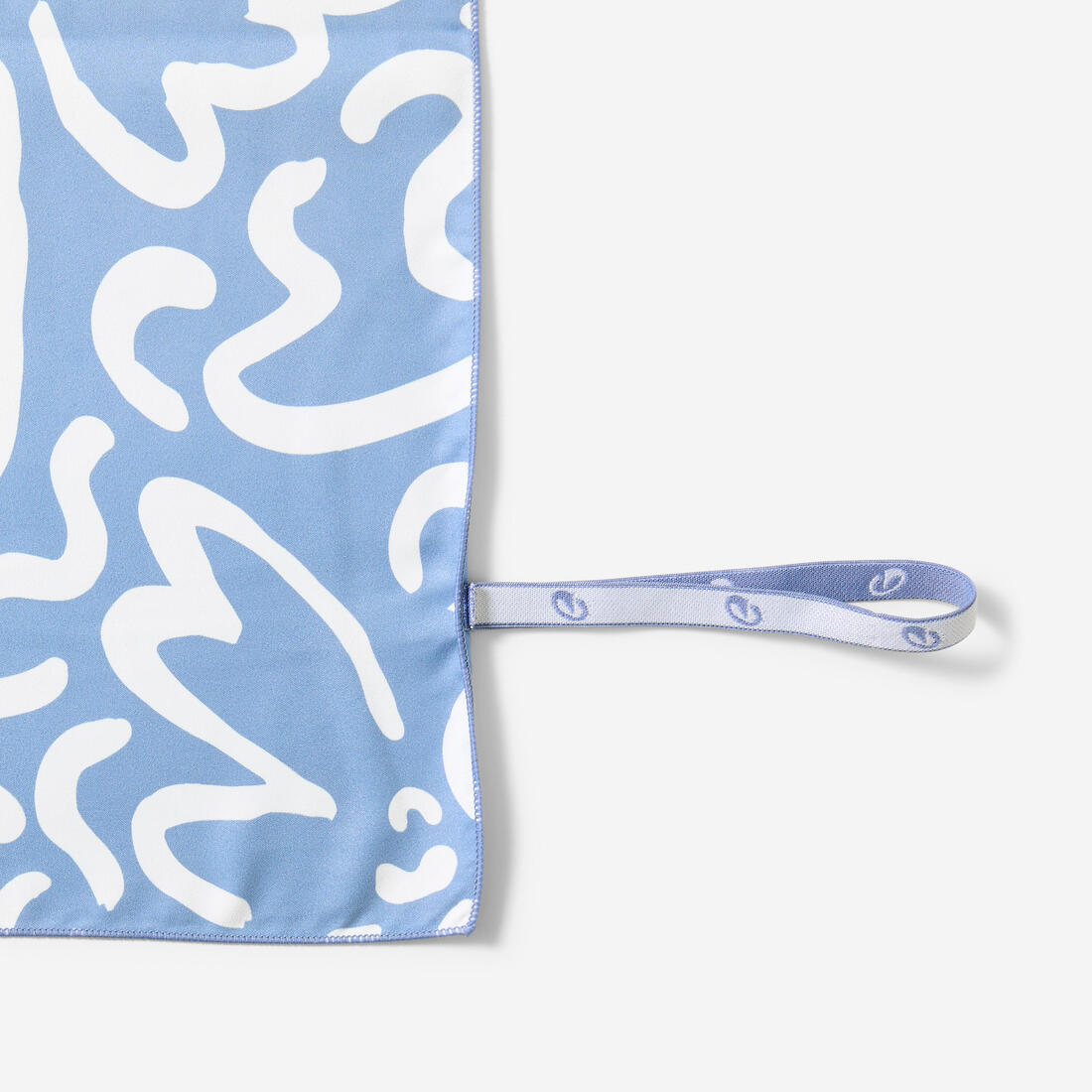 Serviette de bain microfibre compacte XL 110 x 175 cm, imprimé feuillage