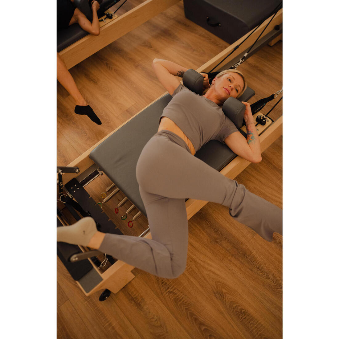T-shirt de yoga et Pilates extensible et doux femme, Breathe