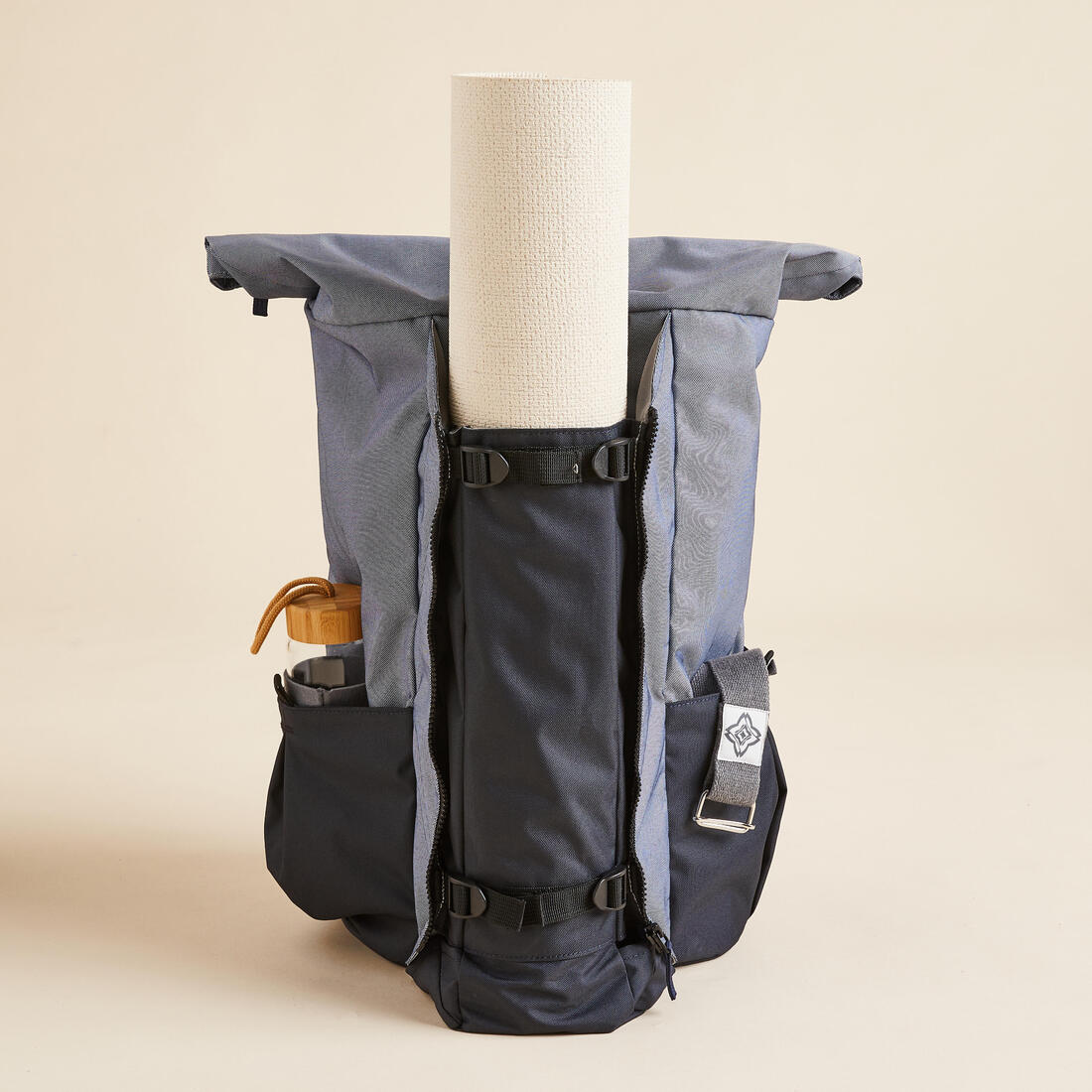 Sac à dos tapis de yoga 35L, gris