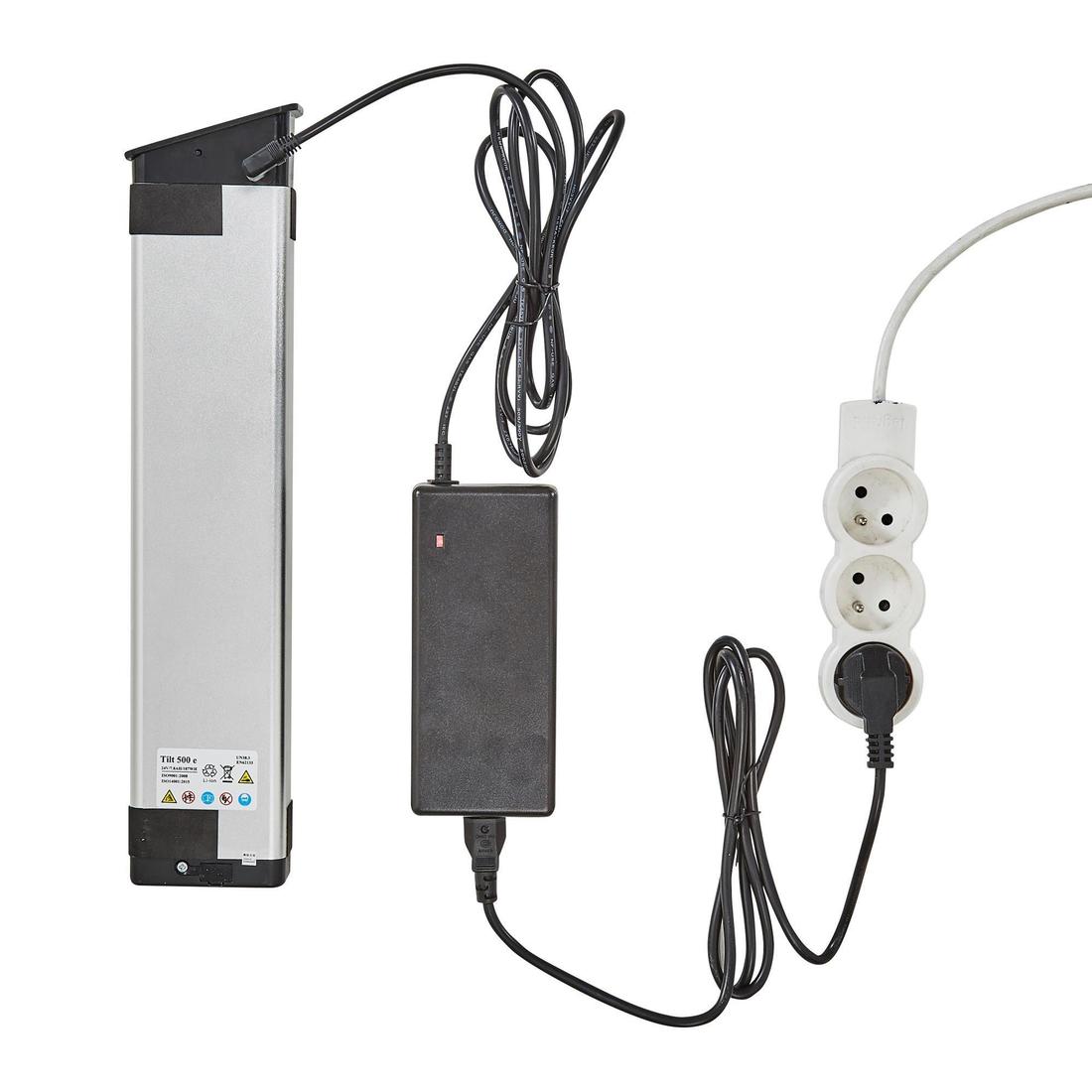 Chargeur 24V  pour batterie de vélo pliant électrique Tilt 500E et Hoptown 500E.