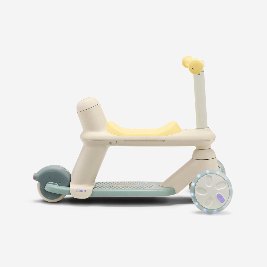 Trottinette évolutive enfant 3 roues, 18 mois à 5 ans, B900 Verdigri / Jaune