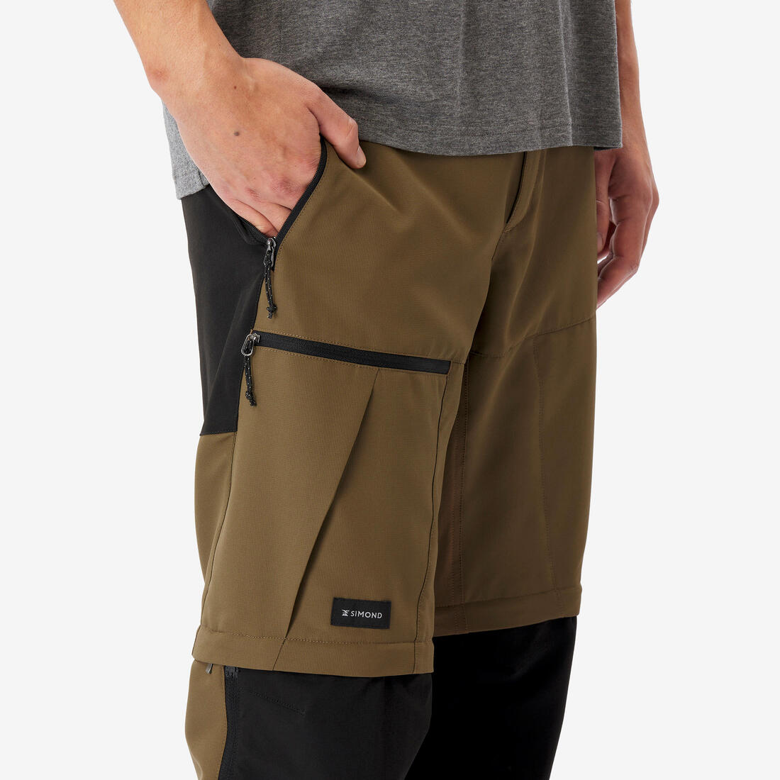 Pantalon de trek modulable 2 en 1 et résistant homme - mt500