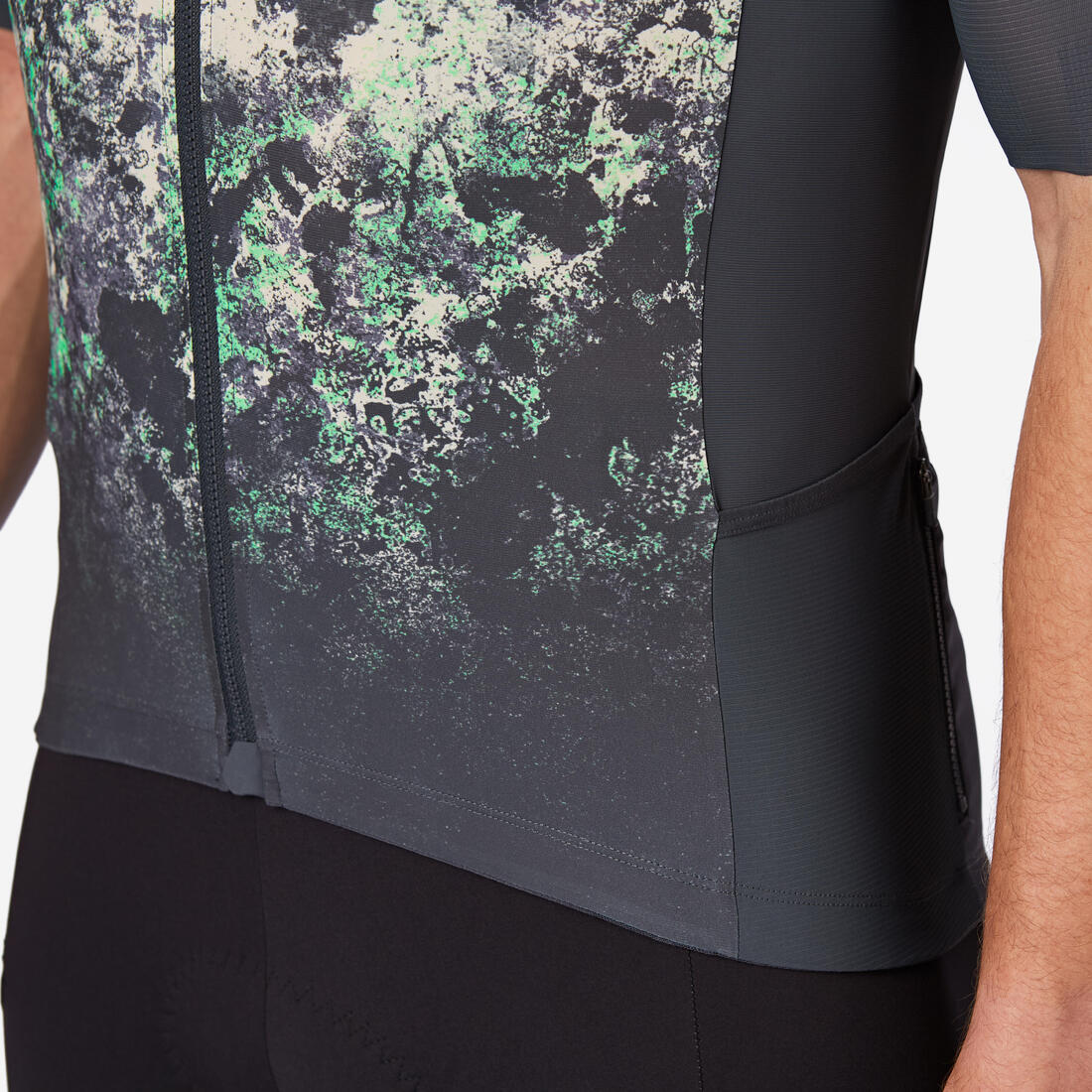 Maillot manches courtes de vélo route longue distance unisexe, EDR ULTRA
