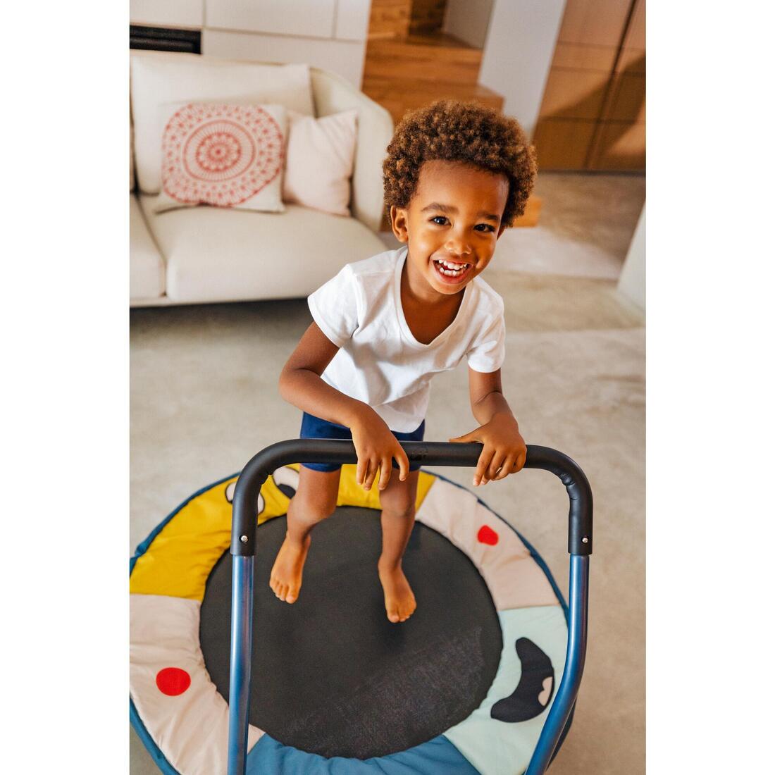 Barre de maintien pour mini trampoline enfant