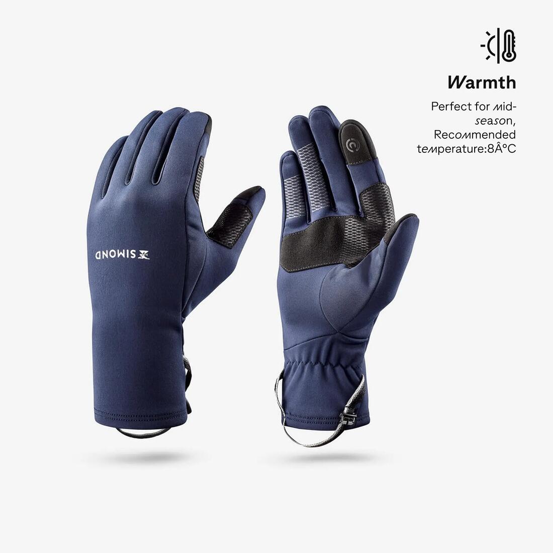 Gants tactiles et stretch de trekking adultes, MT500